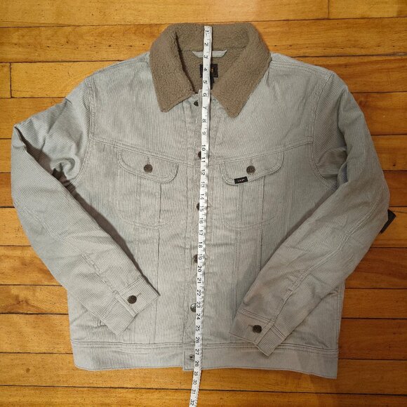 Lee gray corduroy sherpa lined rider jacket NWT - Picture 7 of 13